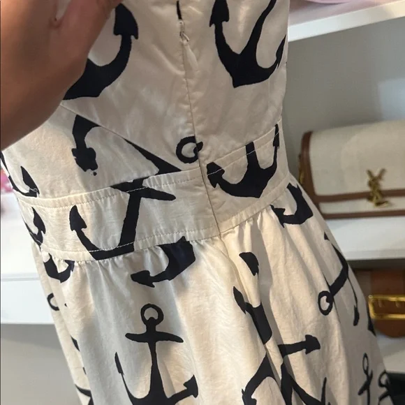 J. Crew White and Black Anchor Mini Dress - Picture 3 of 6